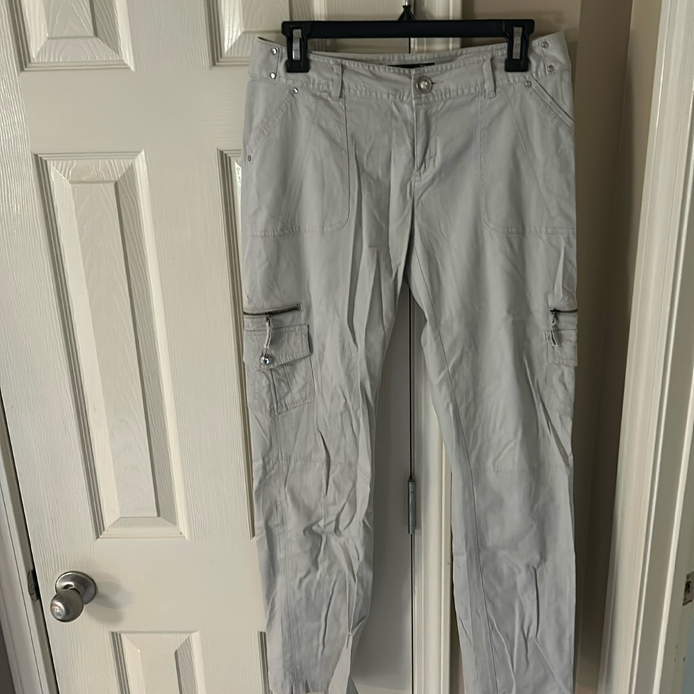 Embellished cargo pants.